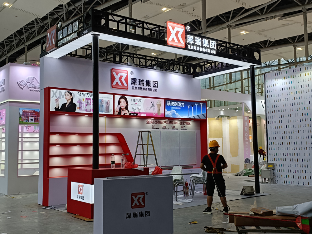 犀瑞集團(tuán)展臺搭建第二天現(xiàn)場效果