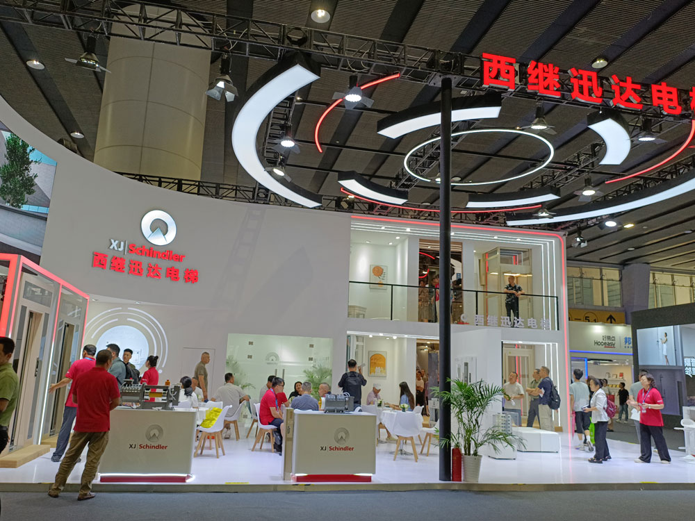 西繼迅達(dá)電梯雙層展臺(tái)