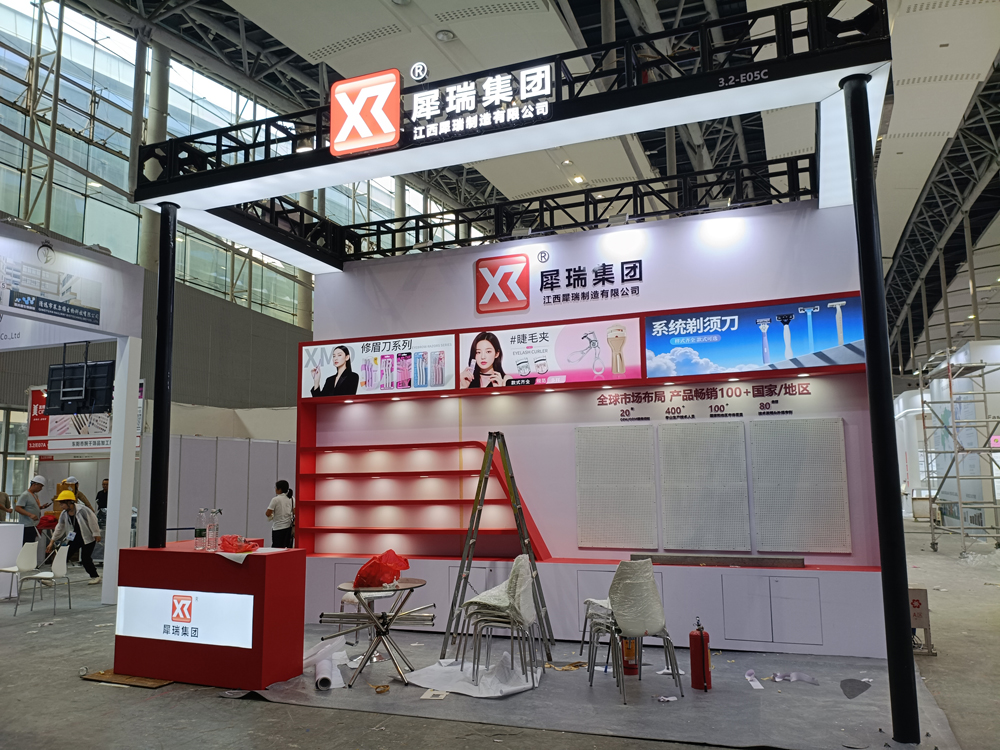 犀瑞集團(tuán)展臺搭建第二天現(xiàn)場效果