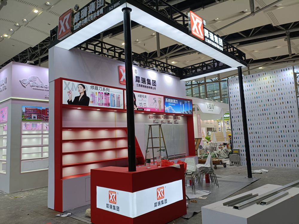 犀瑞集團(tuán)展臺搭建第二天現(xiàn)場效果
