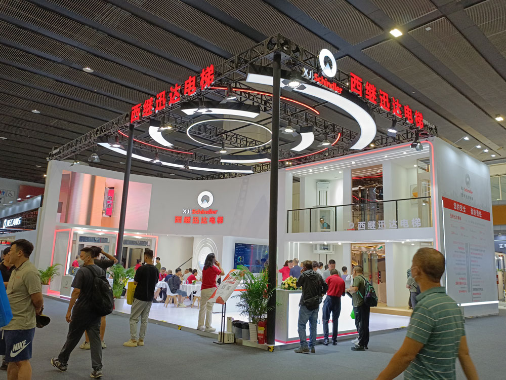 西繼迅達(dá)電梯雙層展臺(tái)