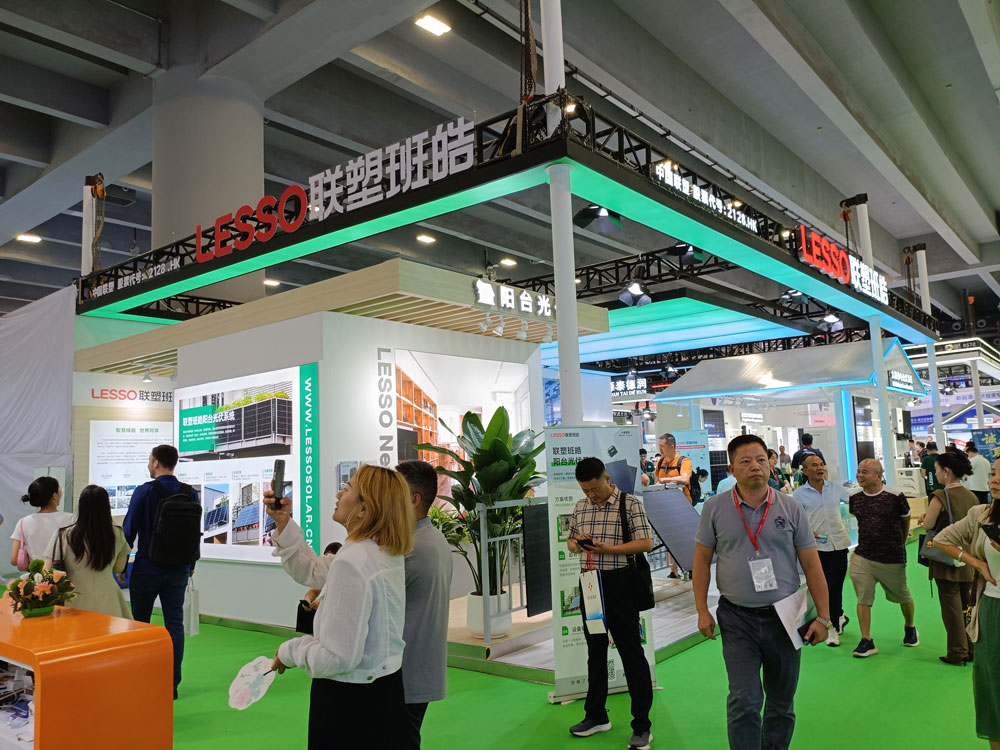 聯(lián)塑班皓展臺搭建現(xiàn)場效果