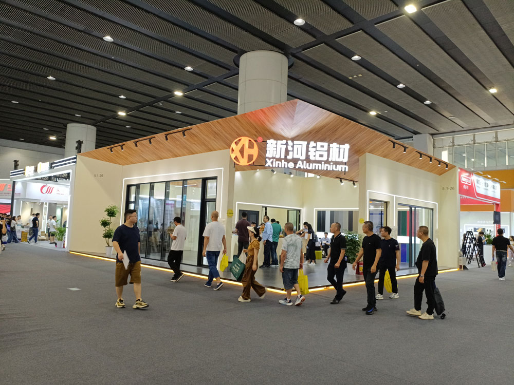新河鋁材展臺現場效果
