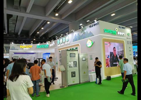 2025年8月廣州光伏太陽能展新馳電氣展臺搭建現場效果