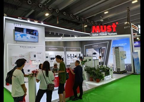 2025年8月廣州光伏太陽能展MUST展臺搭建現場效果