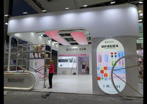 2025年9月廣州美博會(huì)惠而順展臺(tái)搭建第二天現(xiàn)場(chǎng)效果